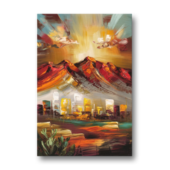 El Paso Mountain Horizon - Canvas Wall Art - Front