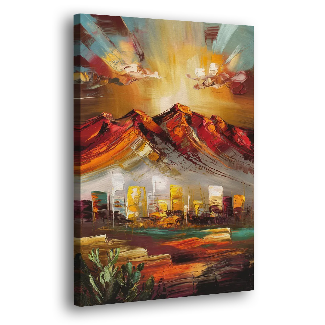 El Paso Mountain Horizon Side - Canvas Wall Art