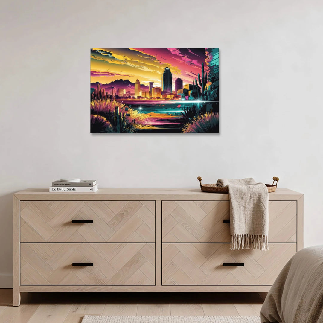 El Paso Scenic Landscape - Canvas Wall Art - Coffee Table - 36x24