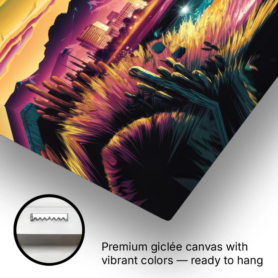 El Paso Scenic Landscape - Canvas Wall Art - Gallery Wrap Corner
