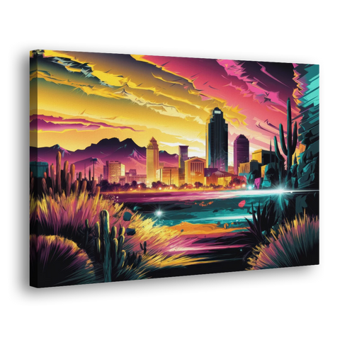 El Paso Scenic Landscape - Canvas Wall Art - Side