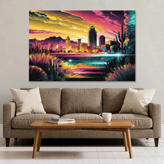 El Paso Scenic Landscape - Canvas Wall Art - Sofa - 60x40