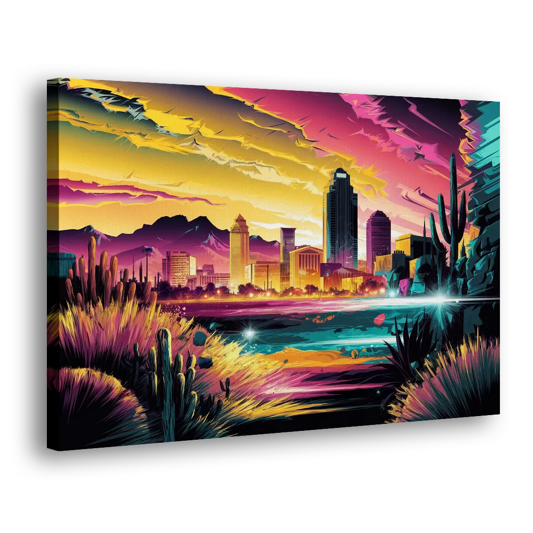 El Paso Scenic Landscape Side - Canvas Wall Art