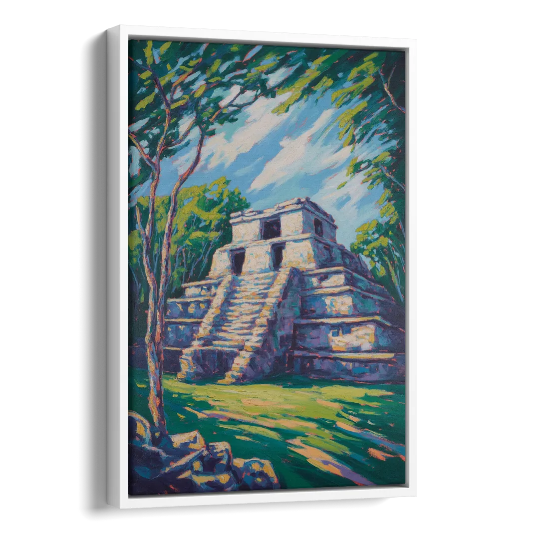 El Rey Ruins Side - White Canvas Wall Art
