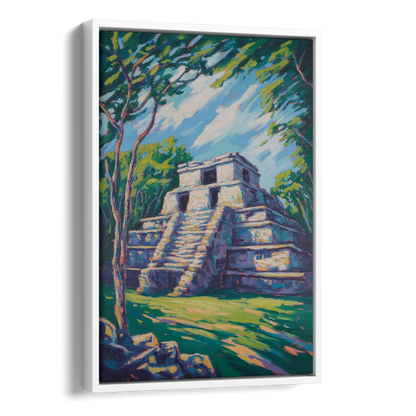 El Rey Ruins Side - White Canvas Wall Art