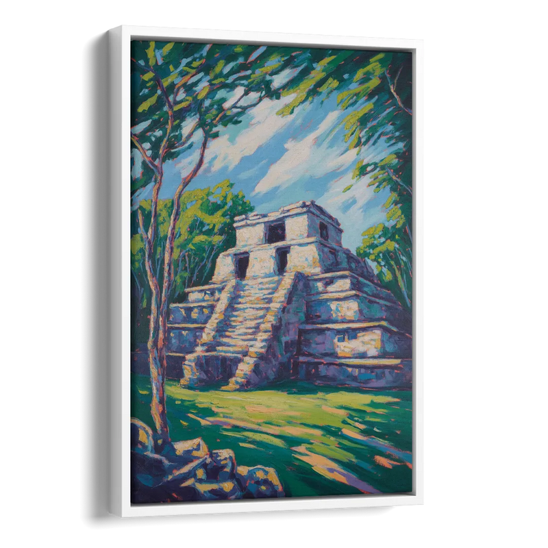 El Rey Ruins Side - White Canvas Wall Art