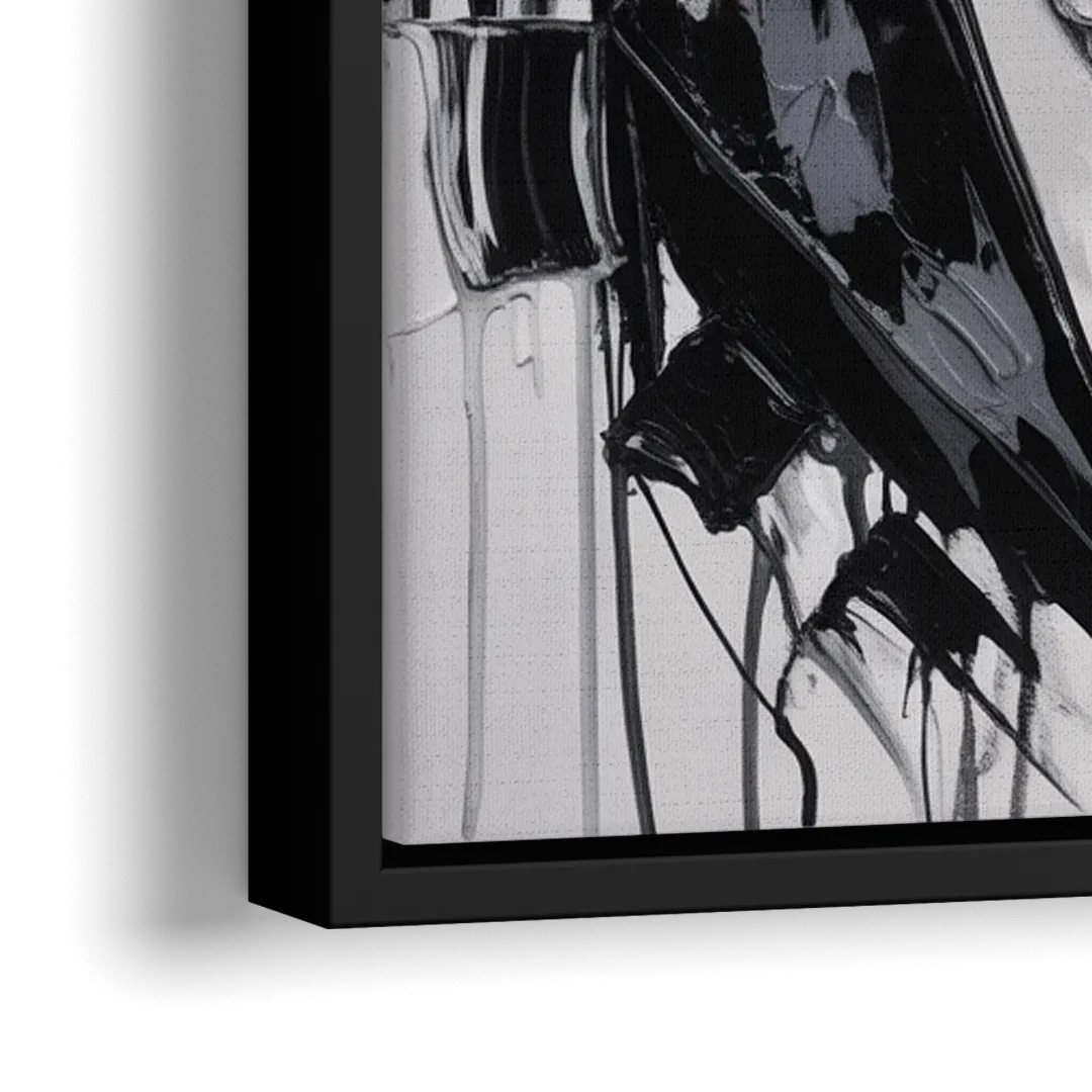 Elegance 2.0 - Close-Up Black Frame Canvas