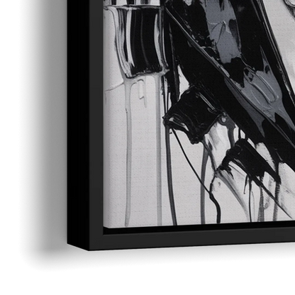 Elegance 2.0 - Close-Up Black Frame Canvas