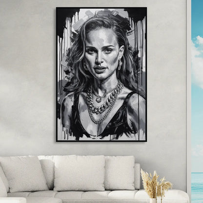 Elegance Sitting Room - Black Canvas Wall Art