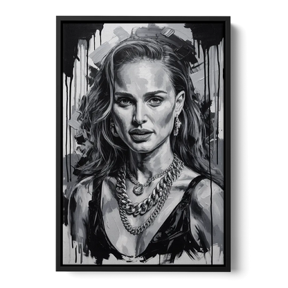 Elegance Front - Black Canvas Wall Art