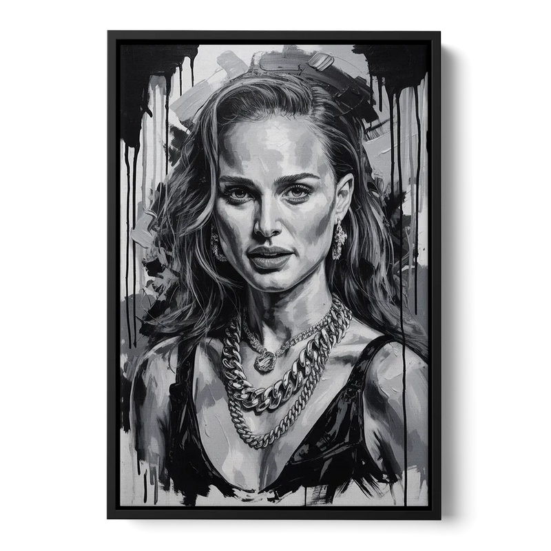Elegance Front - Black Canvas Wall Art