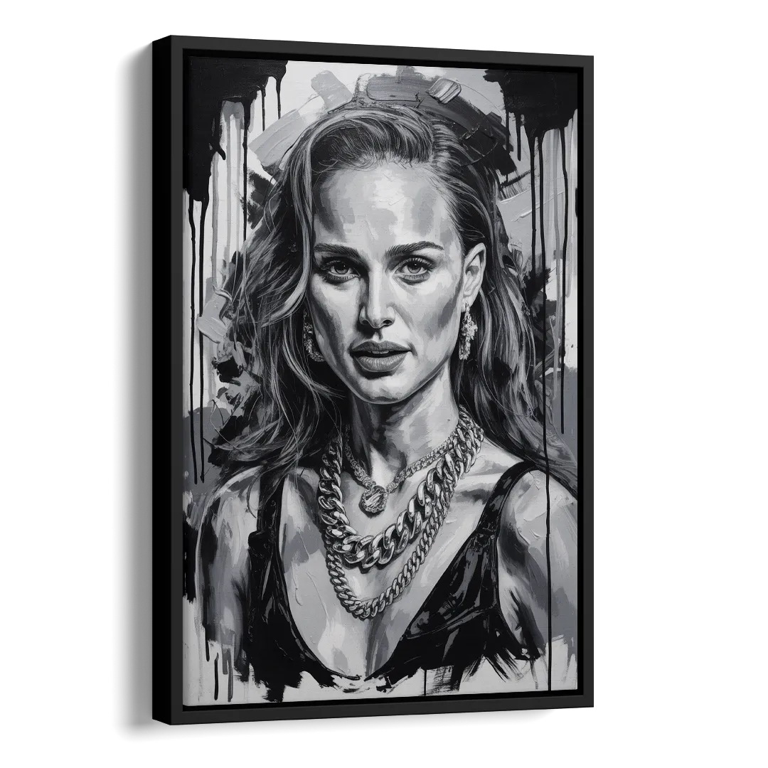 Elegance Side - Black Canvas Wall Art