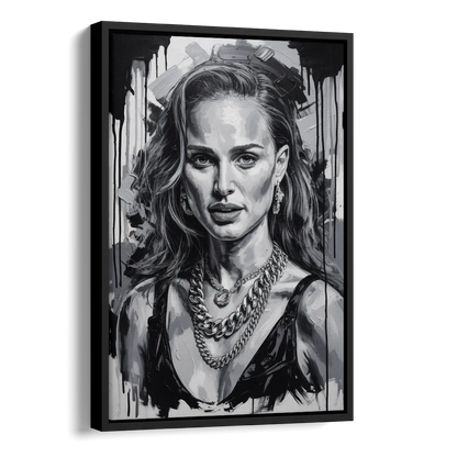 Elegance Side - Black Canvas Wall Art