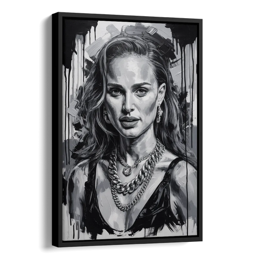 Elegance Side - Black Canvas Wall Art