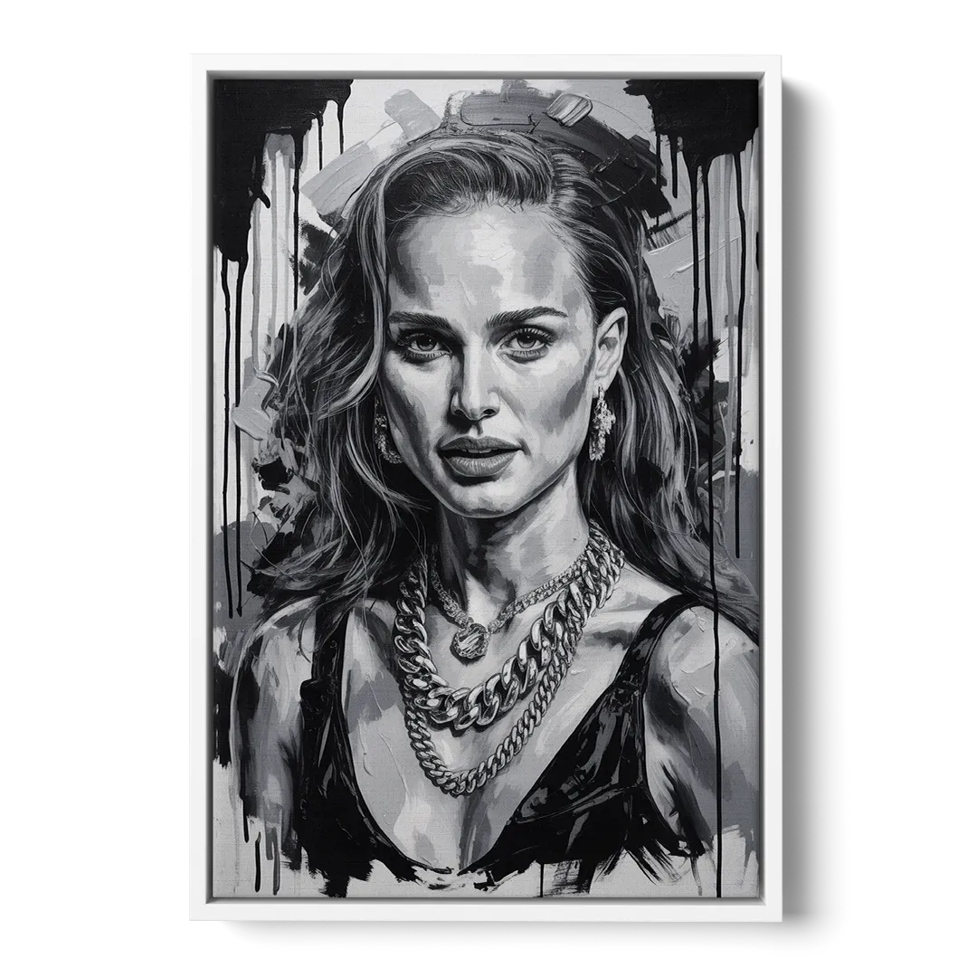 Elegance - White Frame Canvas