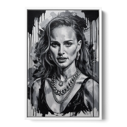 Elegance - White Frame Canvas