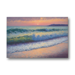 Elli Beach Sunset - Canvas Wall Art - Front