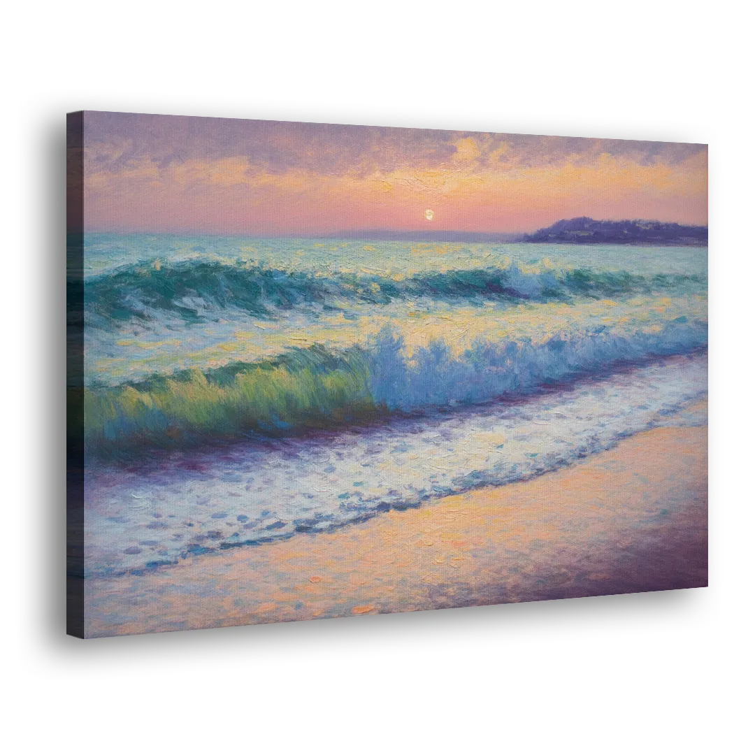 Elli Beach Sunset Side - Canvas Wall Art