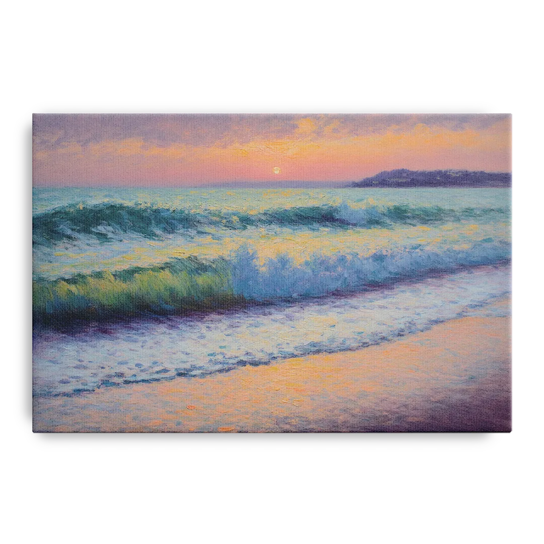 Elli Beach Sunset Front - Canvas Wall Art