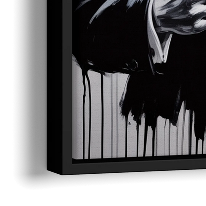 Empire 2.0 - Close-Up Black Frame Canvas