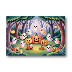 Enchanted Forest Cute Halloween - Canvas Wall Art - Front