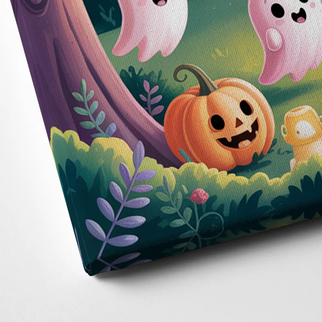 Enchanted Forest Cute Halloween Canvas Close Up