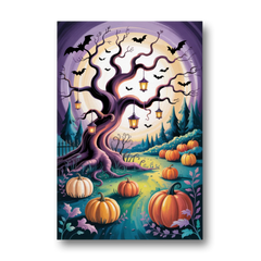 Enchanted Night Mystical Halloween - Canvas Wall Art - Front
