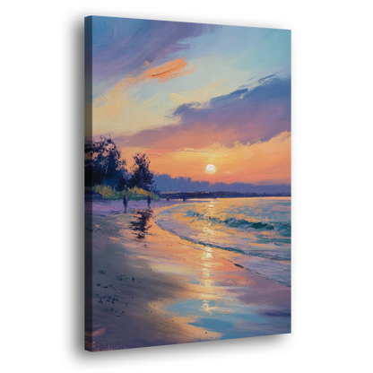 English Bay Sunset Side - Canvas Wall Art