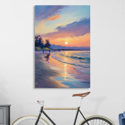 English Bay Sunset Sitting Room - Canvas Wall Art