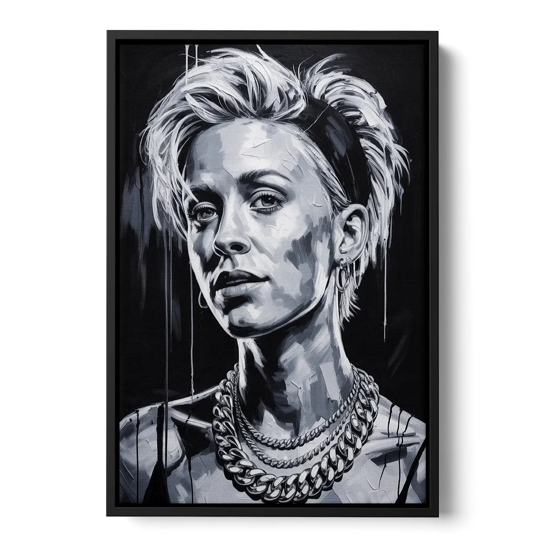 Equal Play 2.0 Front - Black Canvas Wall Art