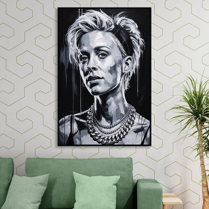 Equal Play 2.0 Living Room - Black Canvas Wall Art