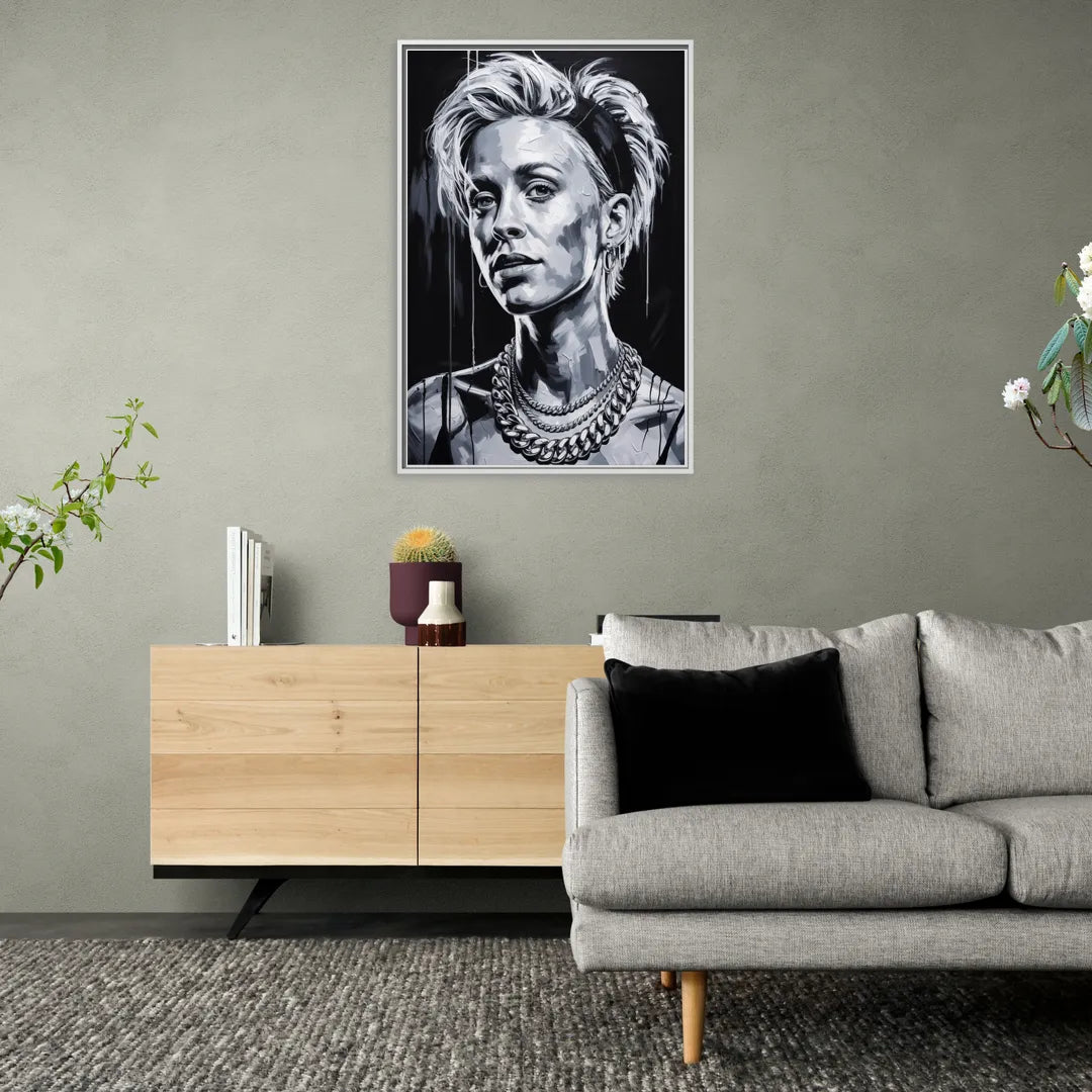 Equal Play 2.0 - Living Room White Frame Canvas