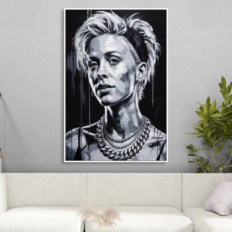 Equal Play 2.0 Sitting Room - White Canvas Wall Art