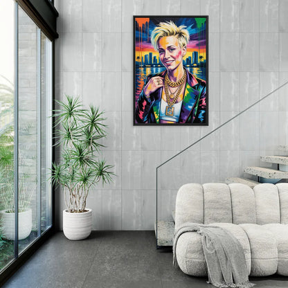 Equal Play - Living Room Black Frame Canvas