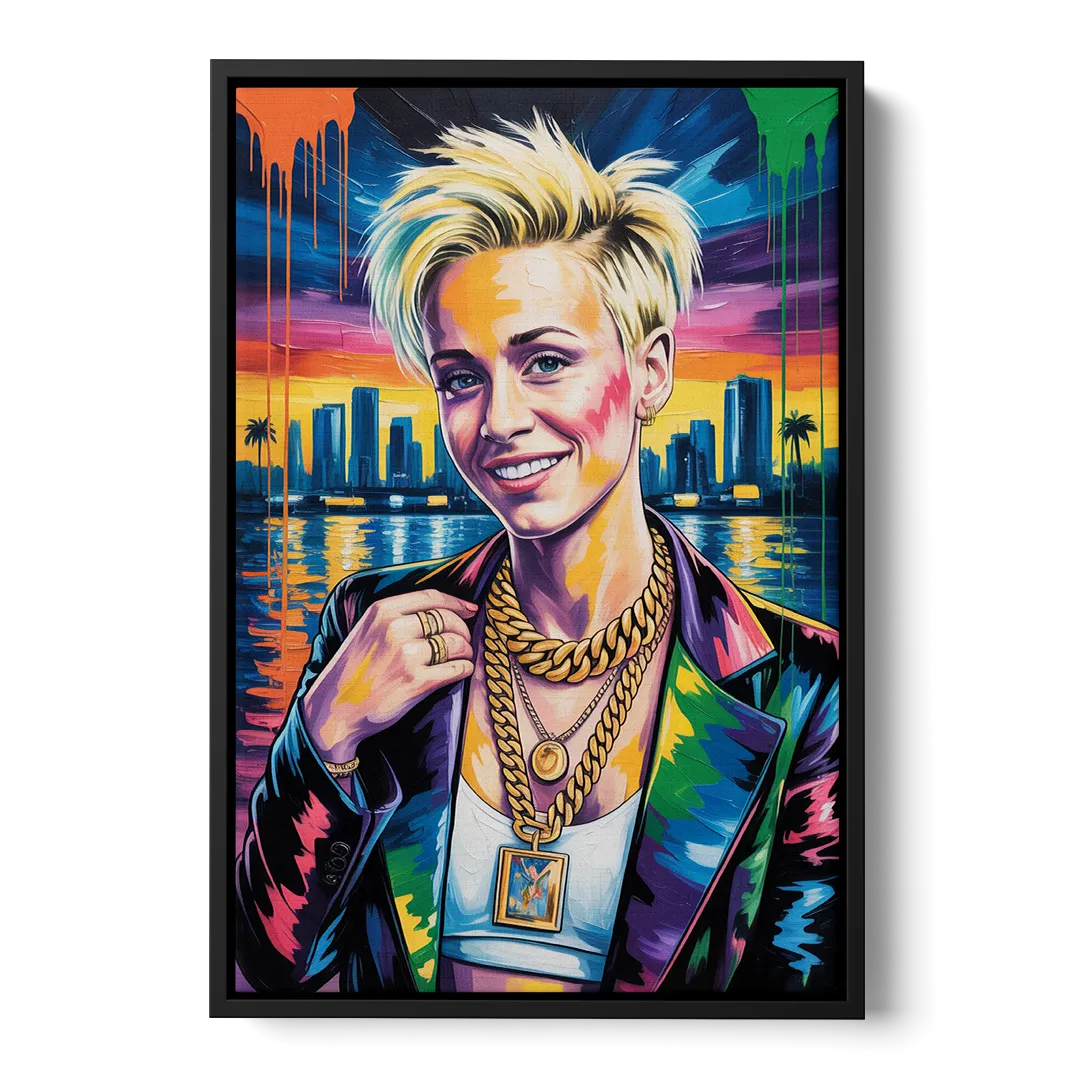 Equal Play - Black Frame Canvas