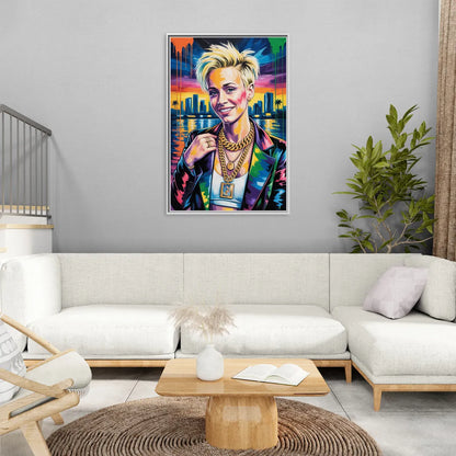 Equal Play - Living Room White Frame Canvas
