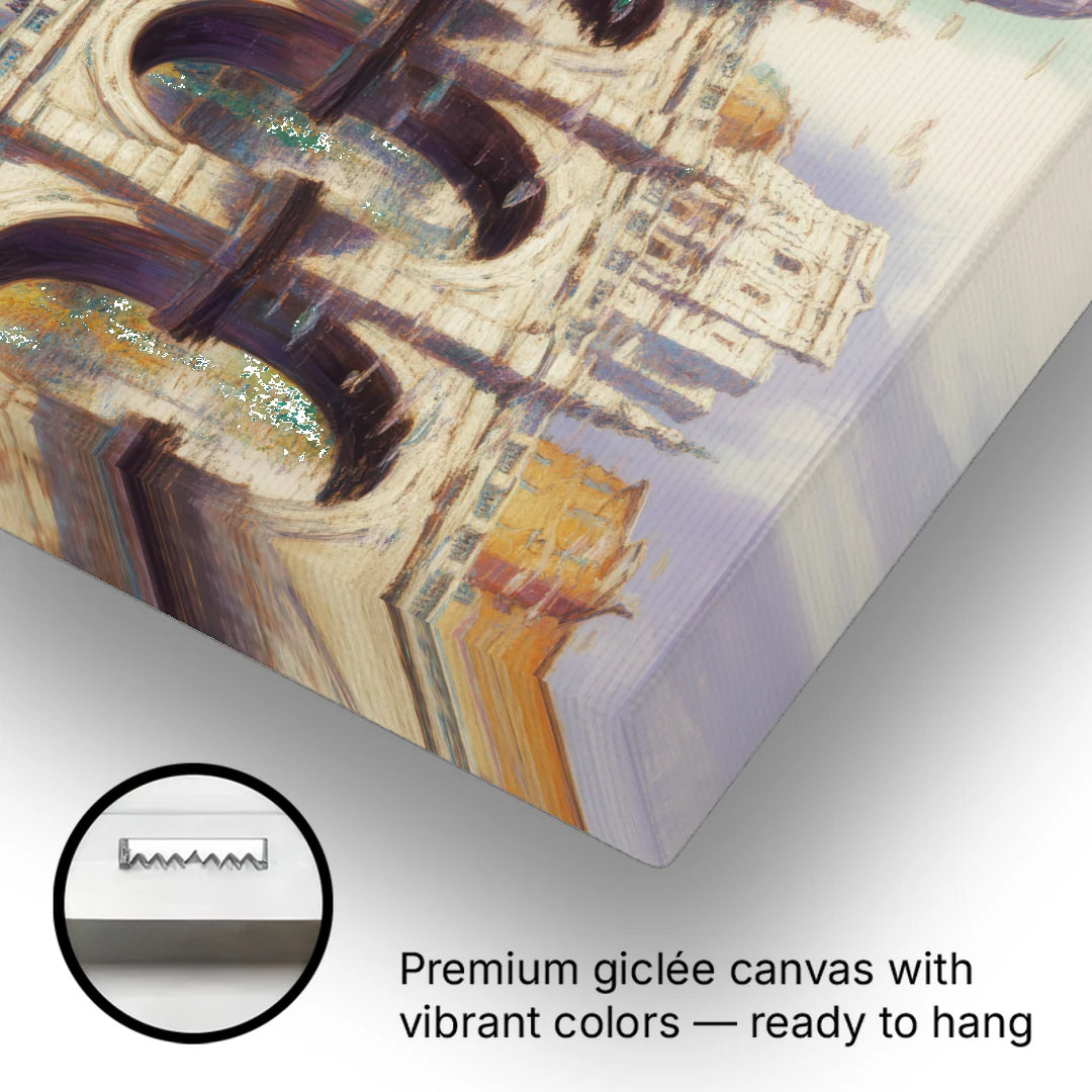 Eternal Cityscape - Canvas Wall Art - Gallery Wrap Corner