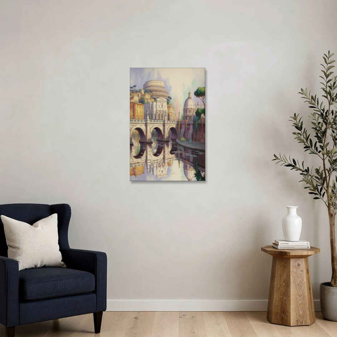 Eternal Cityscape - Canvas Wall Art - Sofa - 20x30
