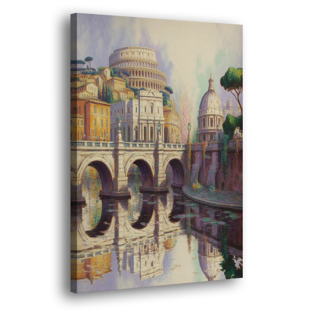 Eternal Cityscape Side - Canvas Wall Art