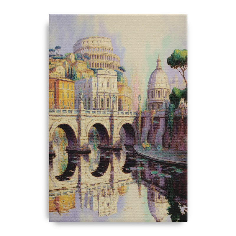 Eternal Cityscape Front - Canvas Wall Art