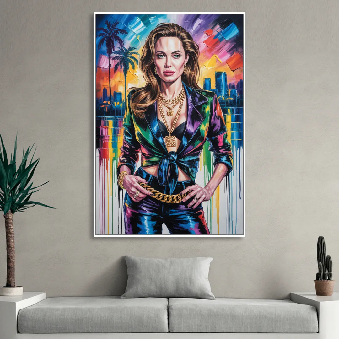 Ethereal 2.0 Living Room - White Canvas Wall Art