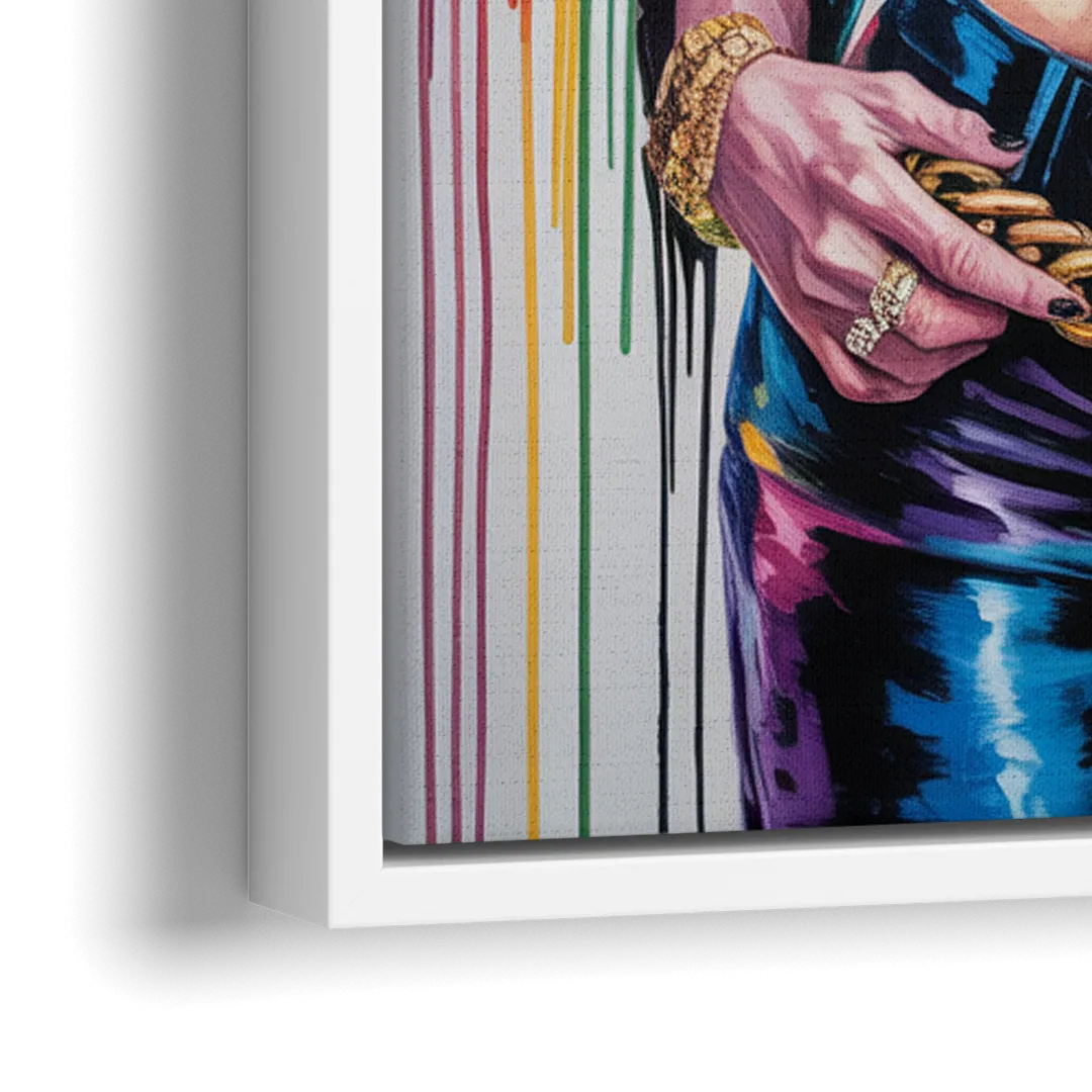 Ethereal 2.0 - Close-Up White Frame Canvas