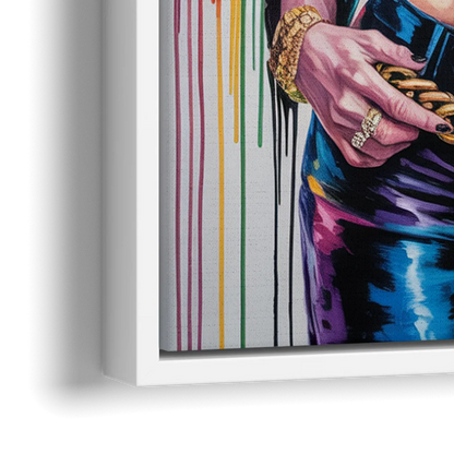 Ethereal 2.0 - Close-Up White Frame Canvas