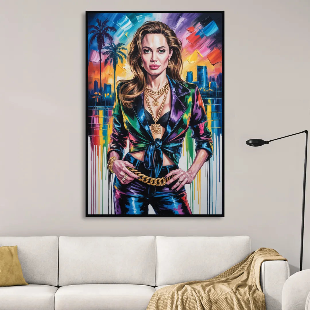 Ethereal 2.0 Living Room - Black Canvas Wall Art