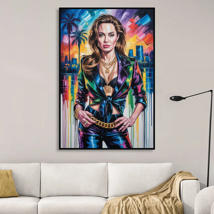 Ethereal 2.0 Living Room - Black Canvas Wall Art