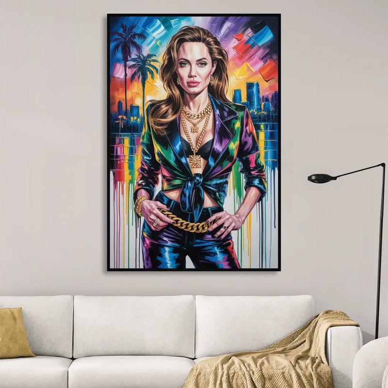 Ethereal 2.0 Living Room - Black Canvas Wall Art