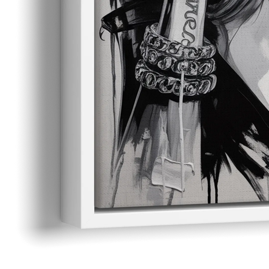 Ethereal - Close-Up White Frame Canvas