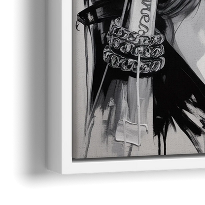 Ethereal - Close-Up White Frame Canvas