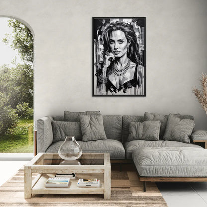 Ethereal - Living Room Black Frame Canvas