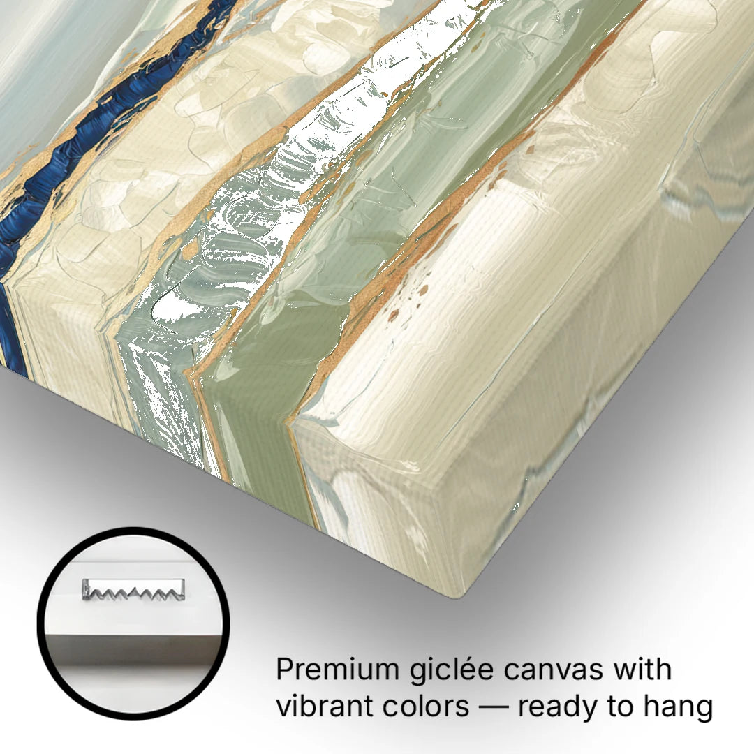 Eugene Abstract Landscape - Canvas Wall Art - Gallery Wrap Corner
